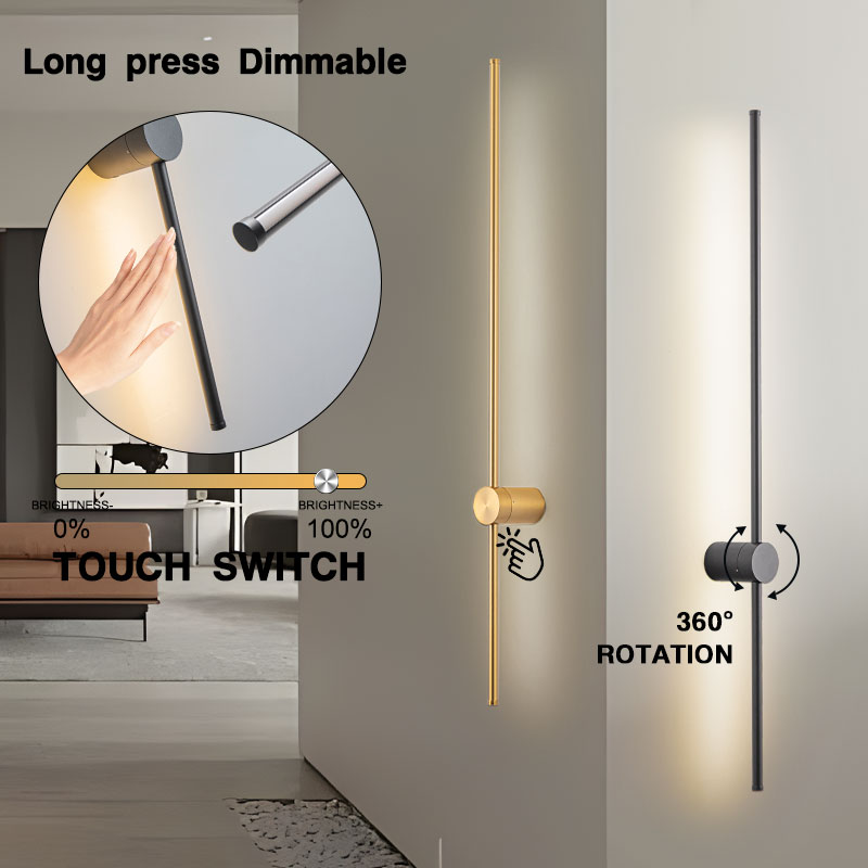 Foyer Lighting Wall Decor - Dokunmatik anahtarı kısılabilir LED duvar lambalar