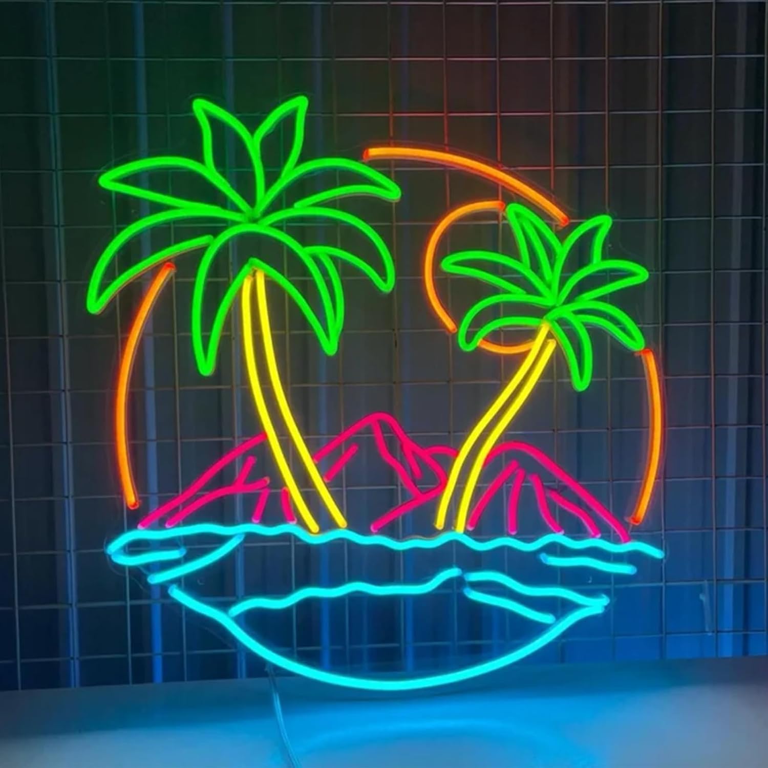 Lighting Decor Rentals - Tropikal Palmiye Ağacı LED Neon Işık