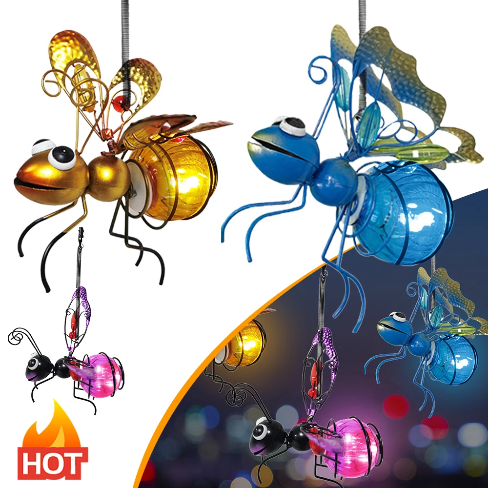 Lighting Bug Decor - Güneş enerjili asılı Bug işık Metal