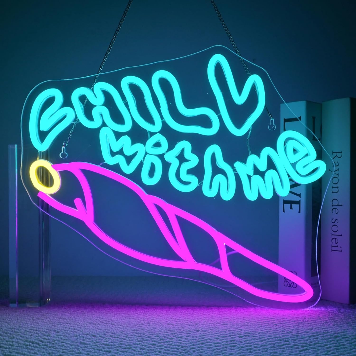 Bedroom Lighting Decor Ideas - Benimle Dinlen Neon Tabela Ekmek LED