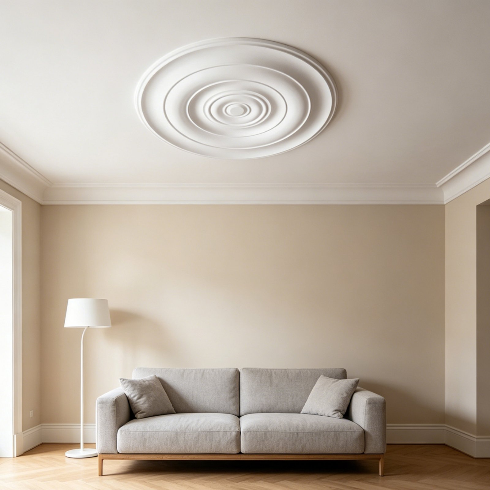 Lighting Interior Decor - Yuvarlak Tavan Madalyonu Avrupa Tasarımı PU