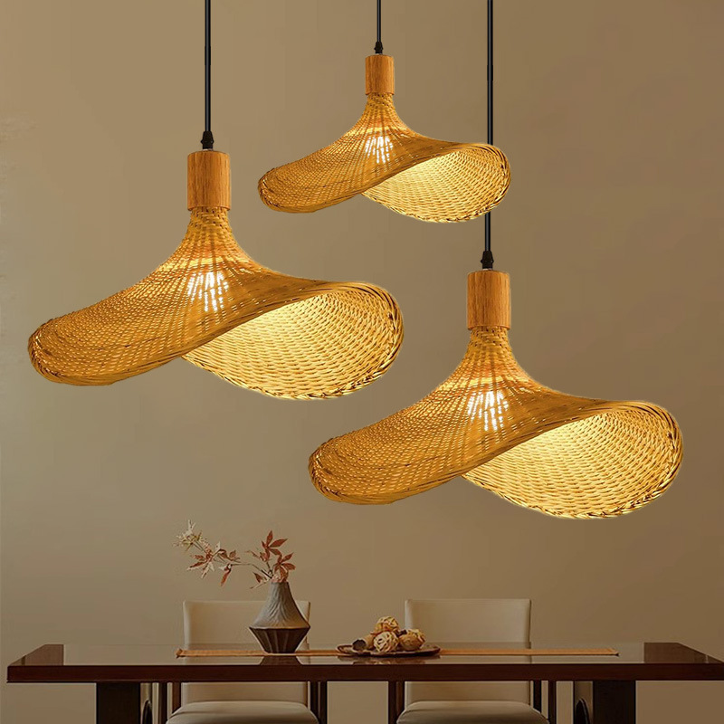 Lighting Decor Rentals - Yeni Çin Zen Bambu Örgülü Sarkıt