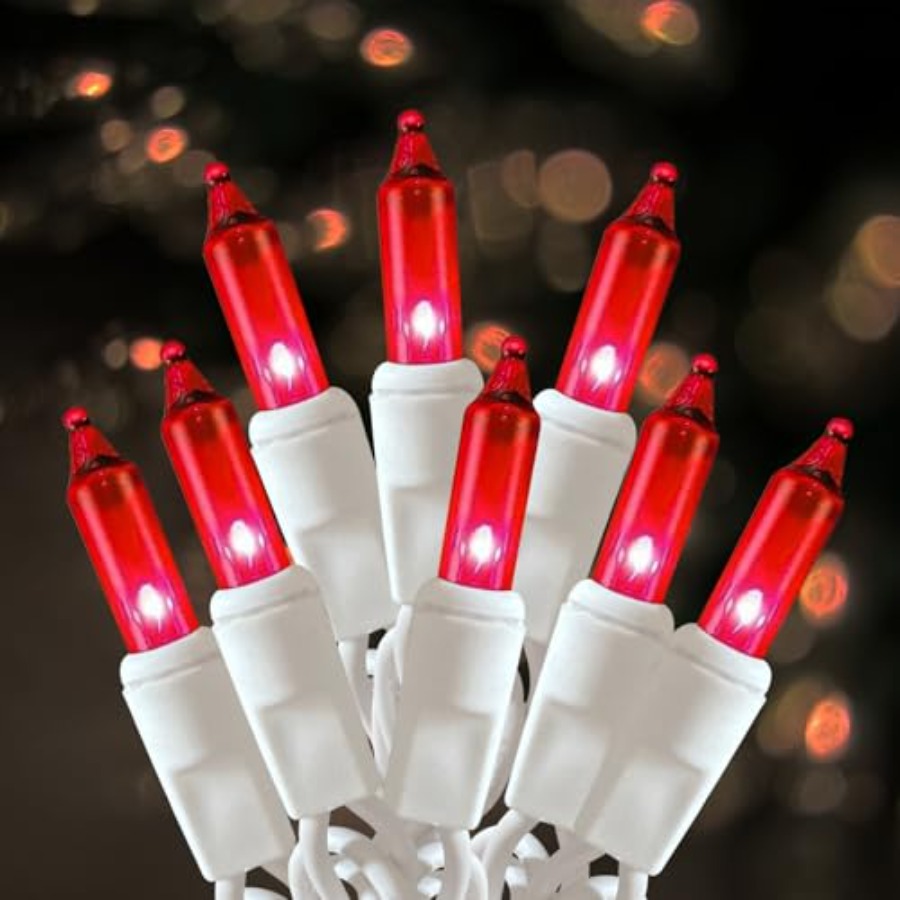 Outdoor Lighting Wedding Decor - Noel Işıkları 100 Adet Beyaz Kablolu