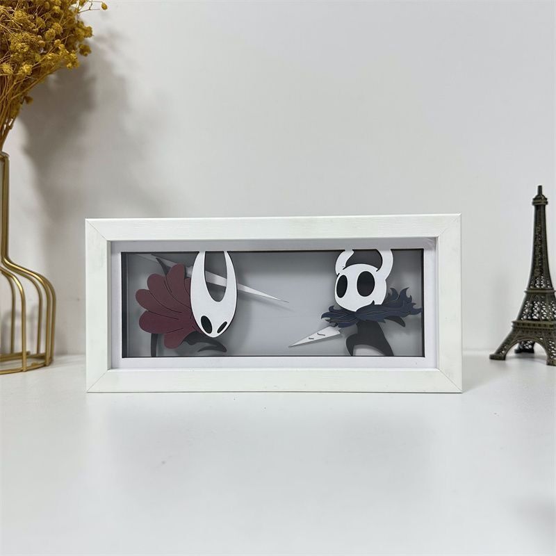Decor Lighting Fans - Hollow Knight Kağıt Kesim Işık Kutusu