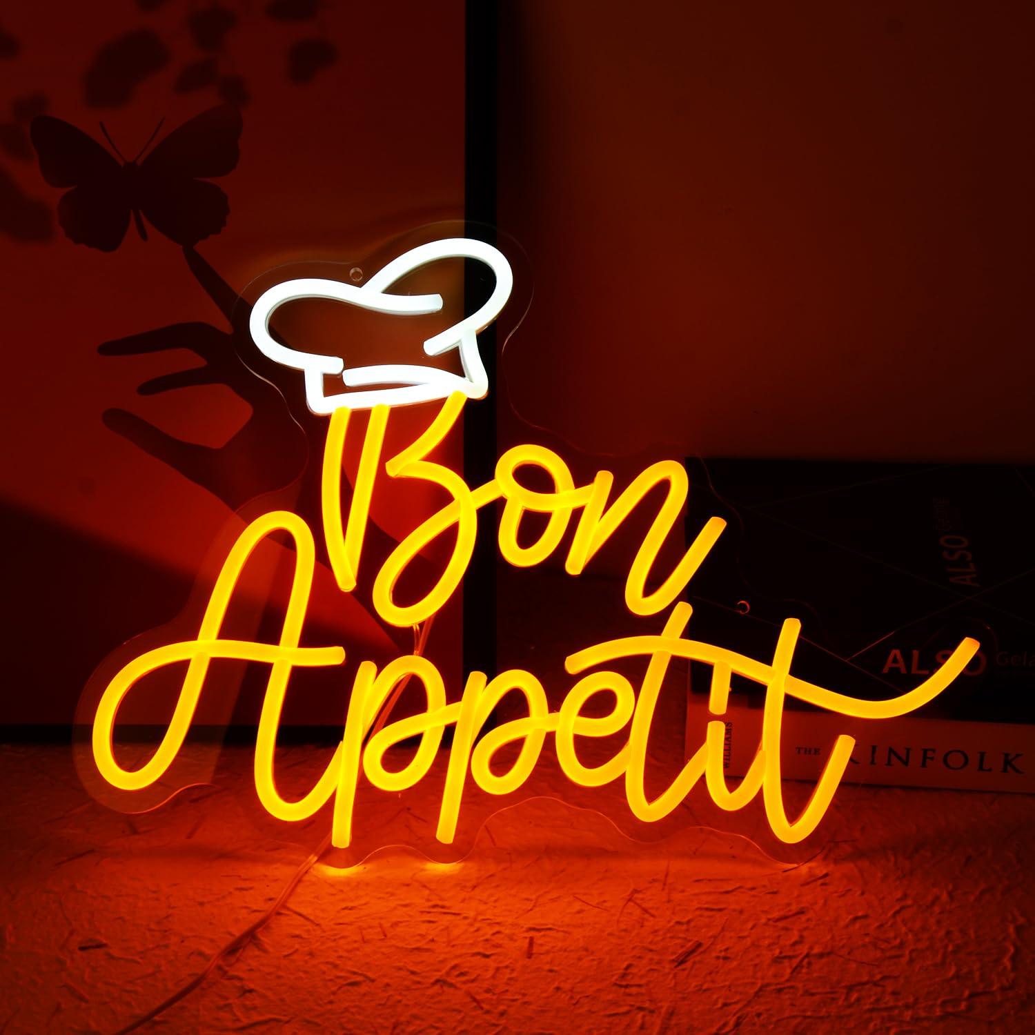 Lighting Decoration For Home - Afiyet olsun şef şapkası Neon Burcu