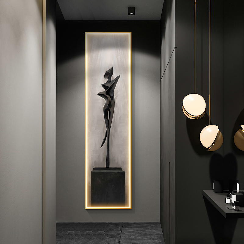 Foyer Lighting Wall Decor - Modern Soyut Sanat İç Mekan Resmi