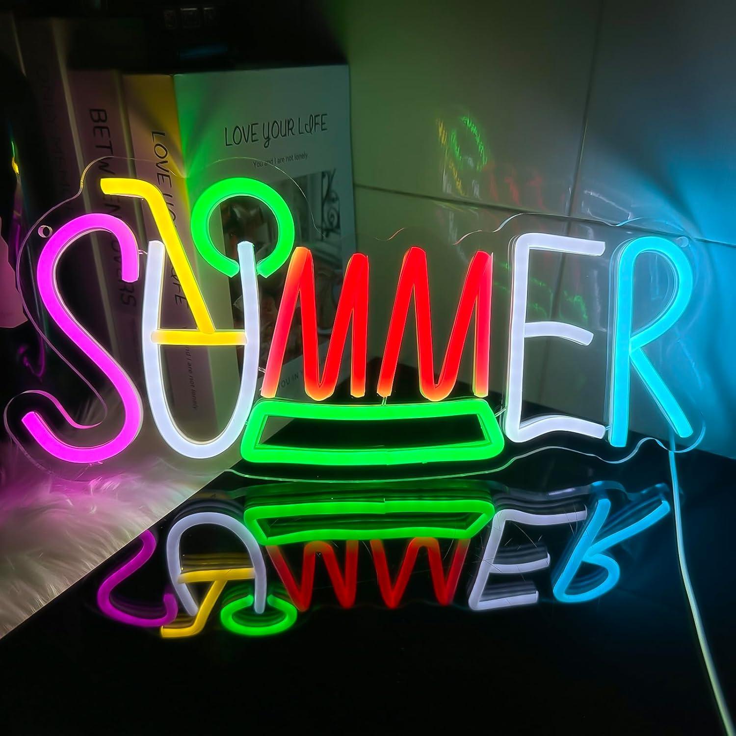 Lighting Decor Rentals - Yaz Neon Tabelası USB ile Çalışan