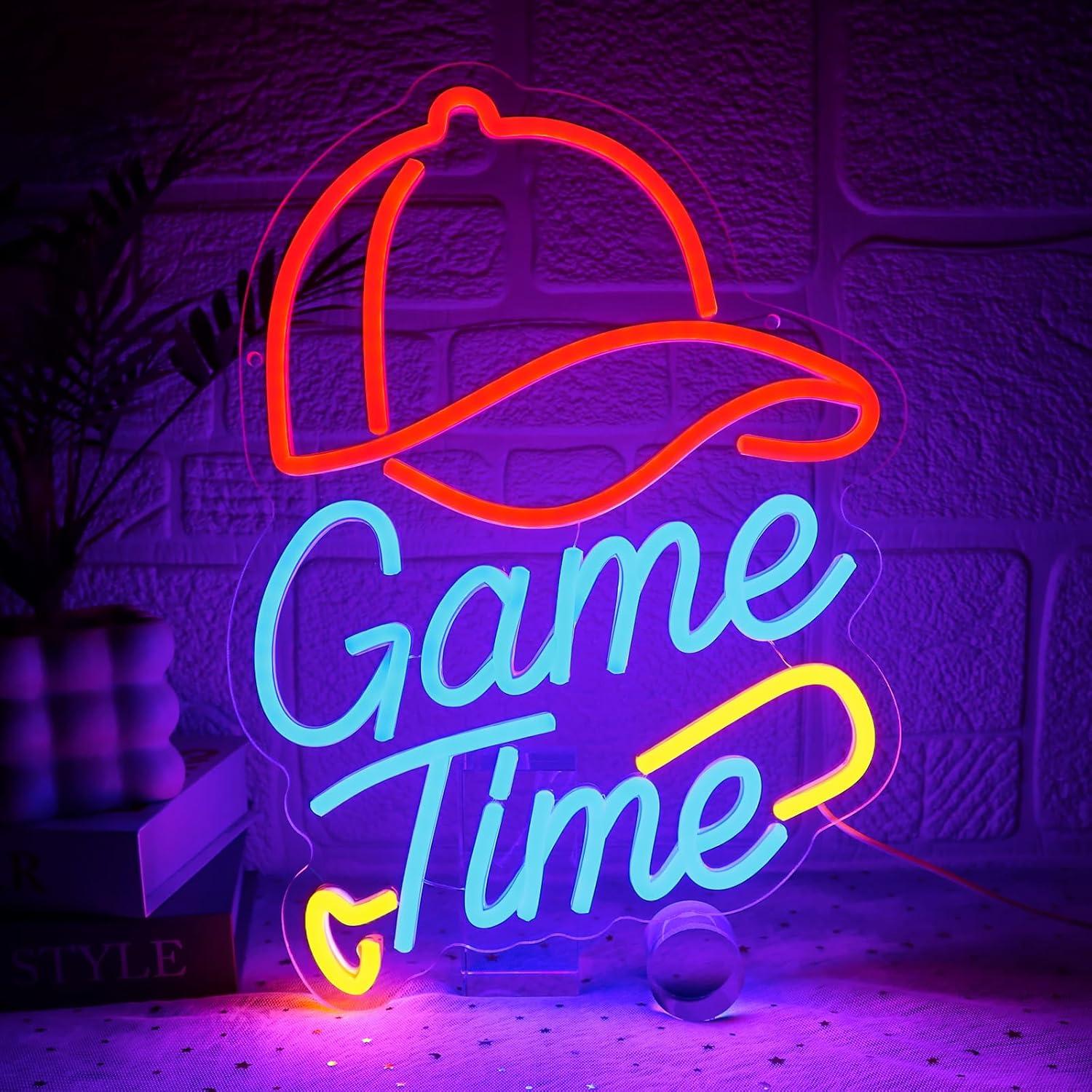 Decor Lighting Fans - Beyzbol Oyun Zamanı Neon Tabela USB