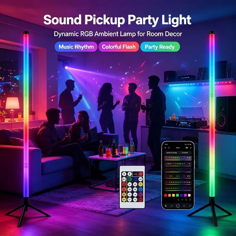2'li Paket RGB LED Köşe Lambas - Lighting Decor In Room incelemesi ve fiyatı