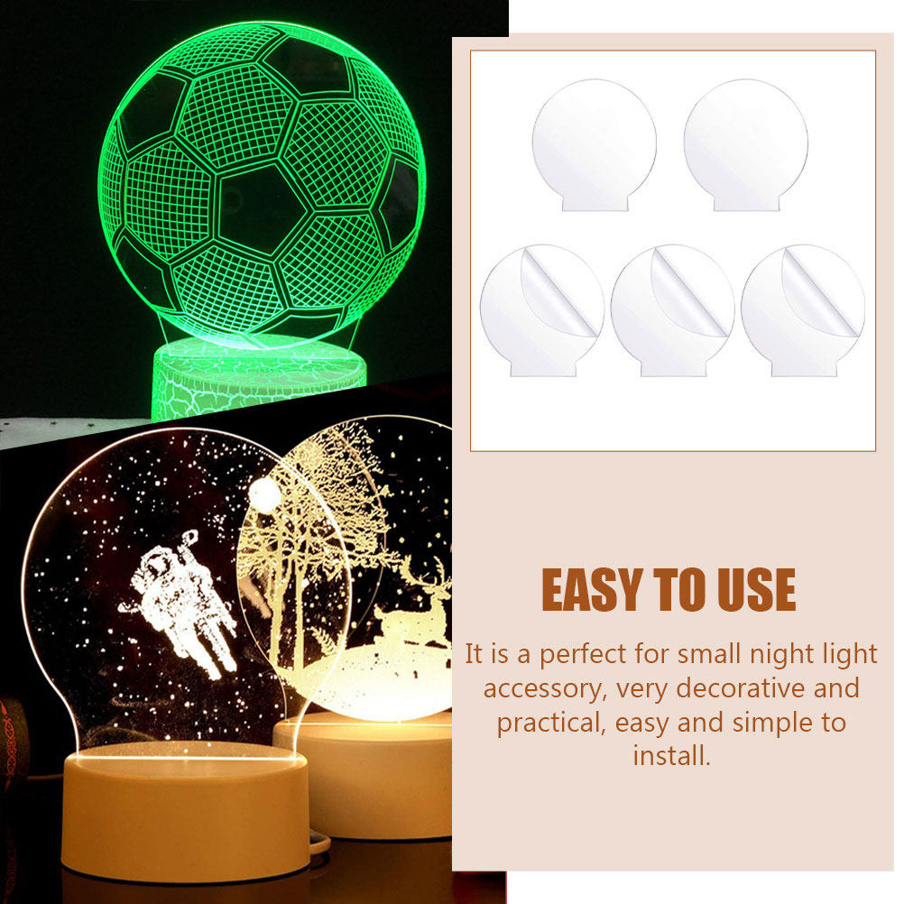5 Adet Yuvarlak Akrilik LED La - Bedroom Lighting Decor Ideas incelemesi ve fiyatı
