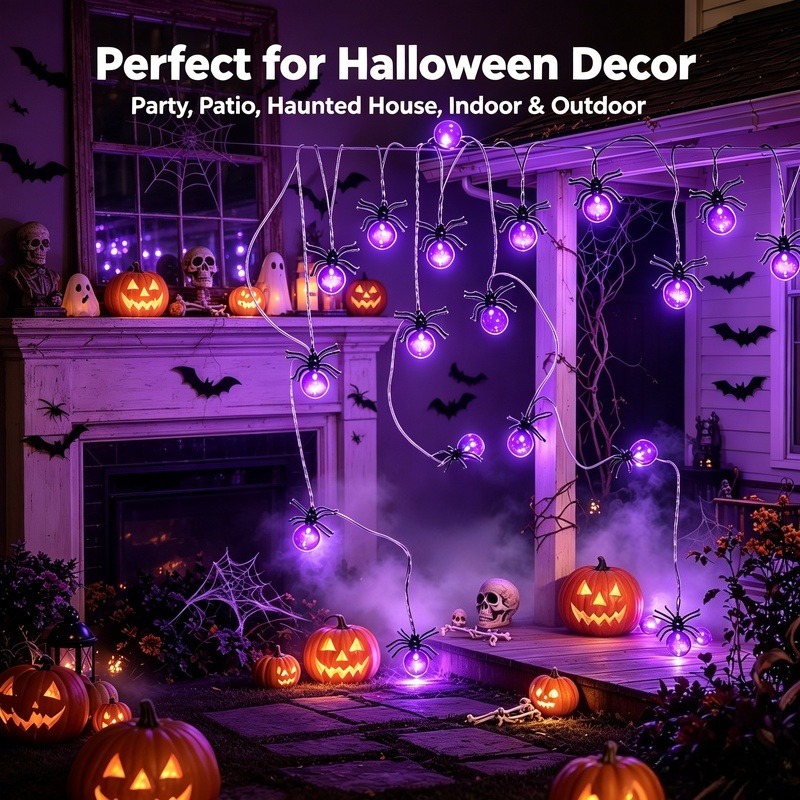 Pille Çalışan Örümcek LED Işık - Lighting Decoration Outdoor incelemesi ve fiyatı