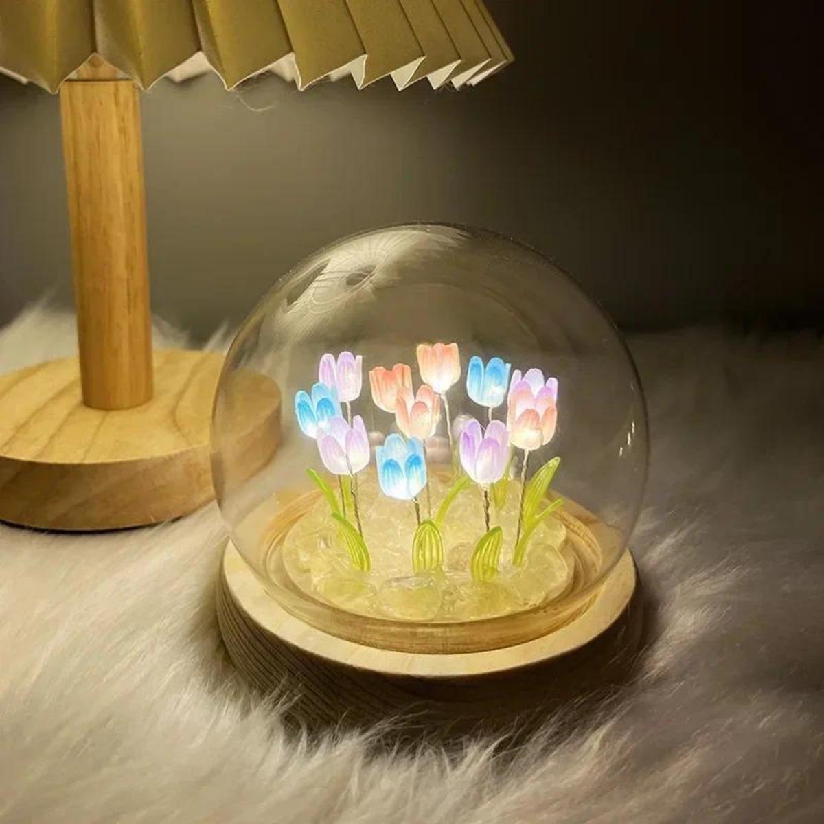 1 adet el yapımı lale gece lam - Bedroom Lighting Decor Ideas incelemesi ve fiyatı
