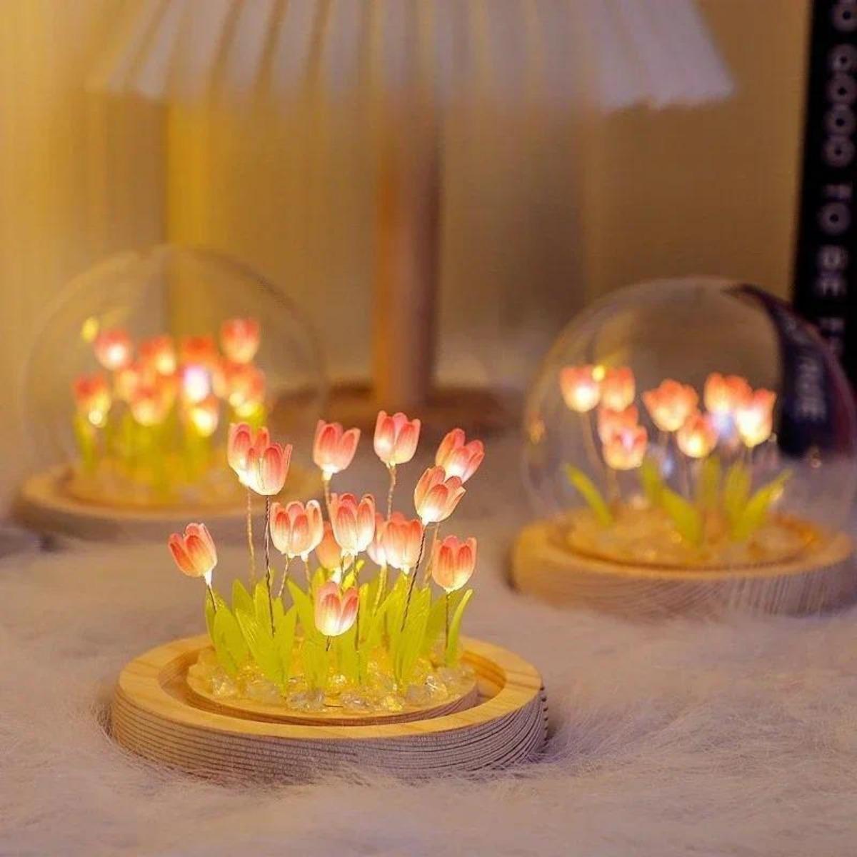 1 adet el yapımı lale gece lam - Bedroom Lighting Decor Ideas incelemesi ve fiyatı