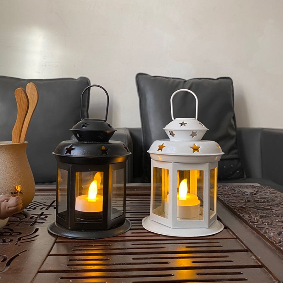 Asılı mum lamba süsü cam fener - Outdoor Lighting Wedding Decor incelemesi ve fiyatı