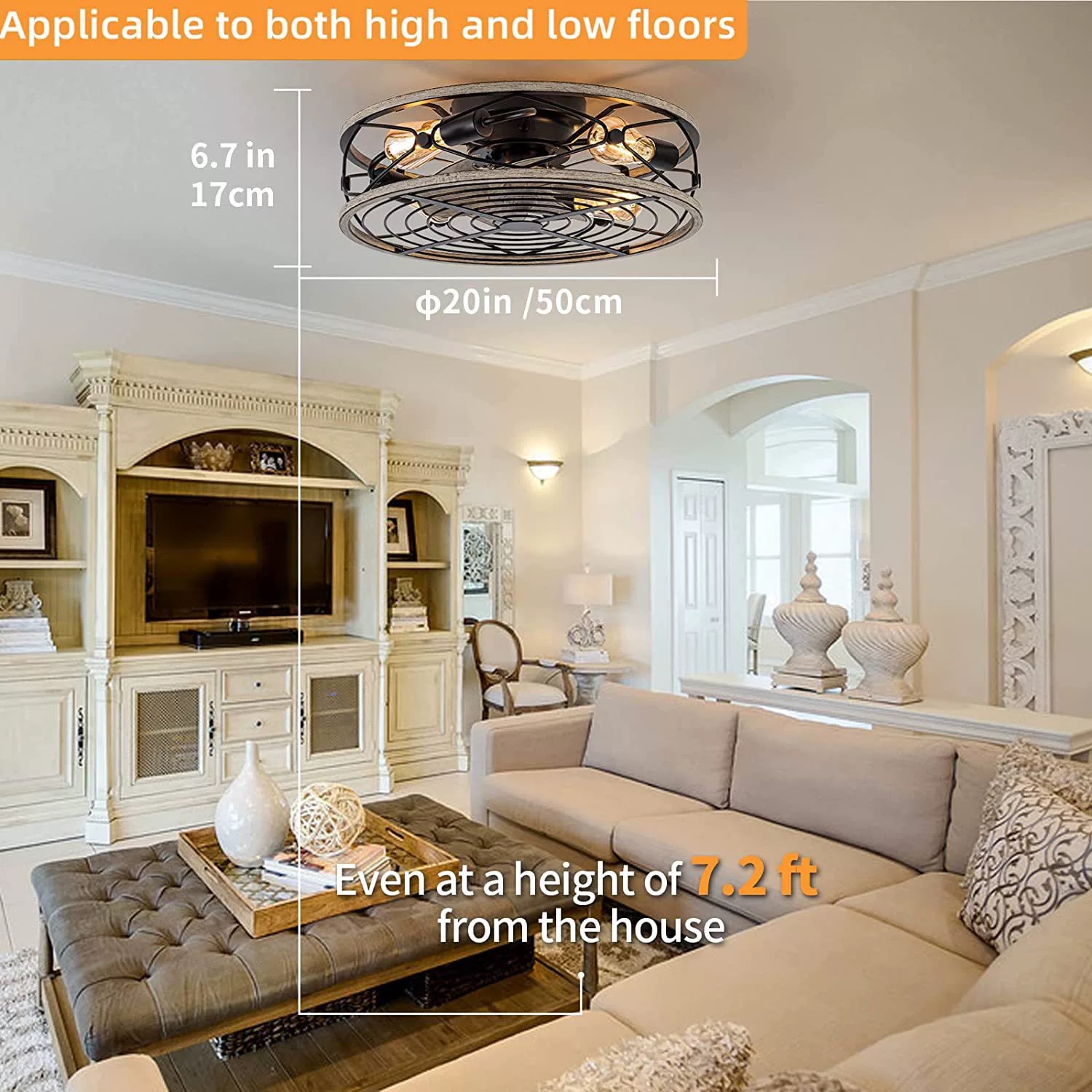 Akıllı tavan vantilatörü fanla - Decor Lighting Fans incelemesi ve fiyatı