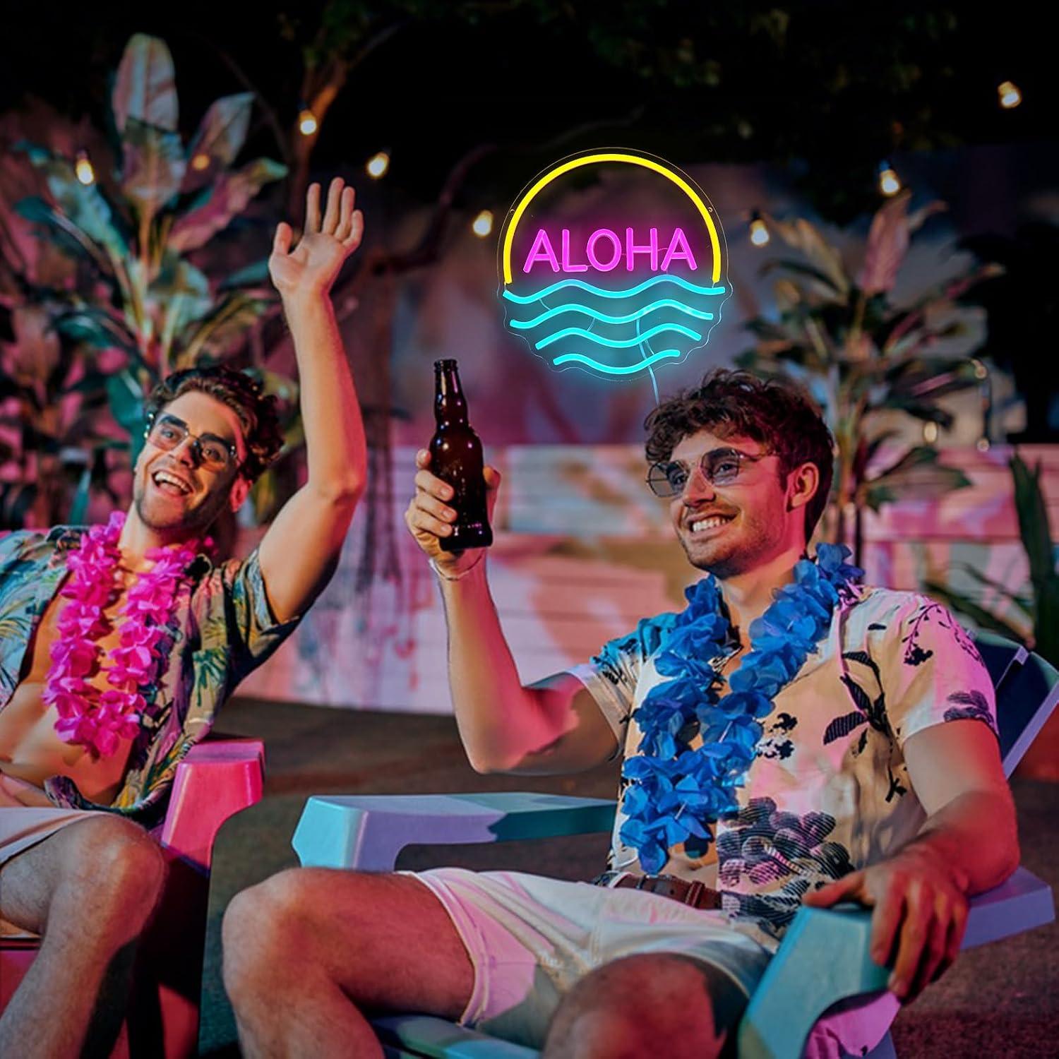 Aloha Gün Batımı Dalgası Neon  - Lighting Decor Rentals incelemesi ve fiyatı