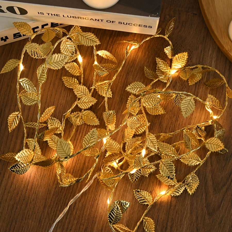Altın Yaprak Rattan Bakır Tel  - Outdoor Lighting Wedding Decor incelemesi ve fiyatı