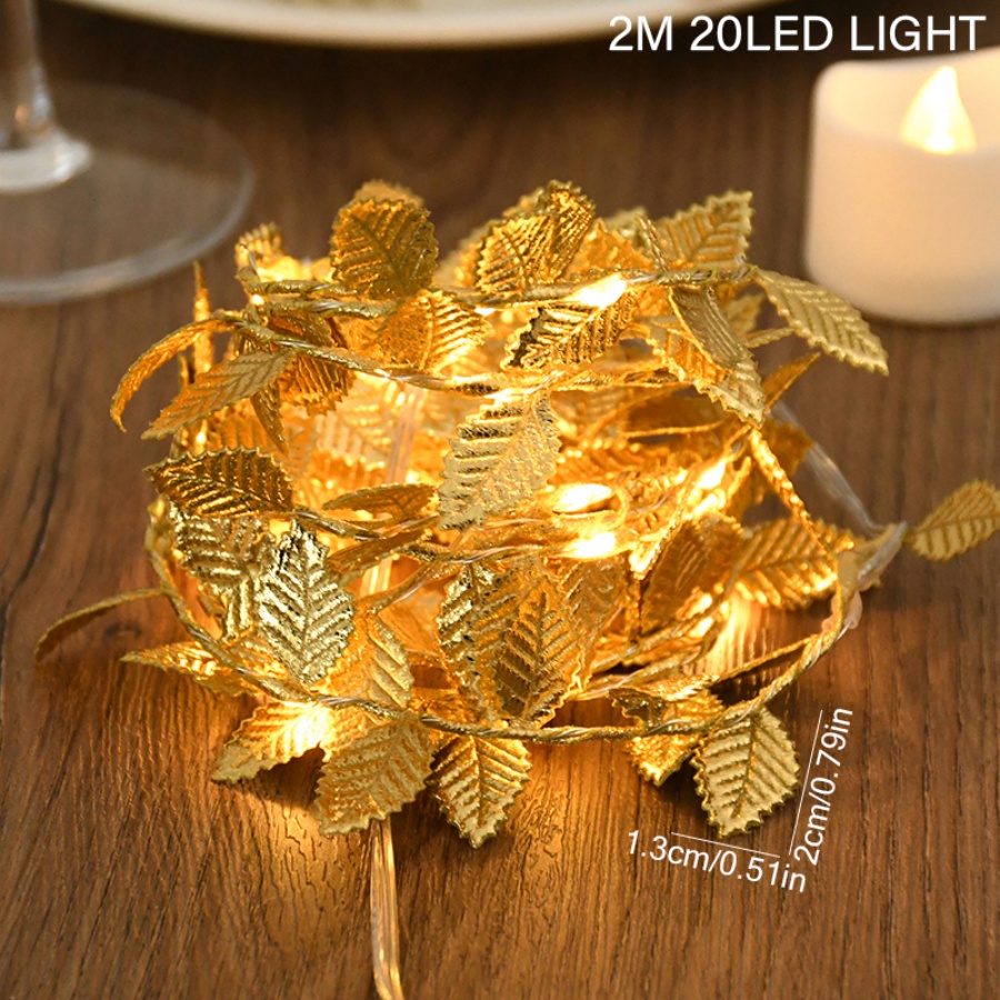 Altın Yaprak Rattan Bakır Tel  - Outdoor Lighting Wedding Decor incelemesi ve fiyatı