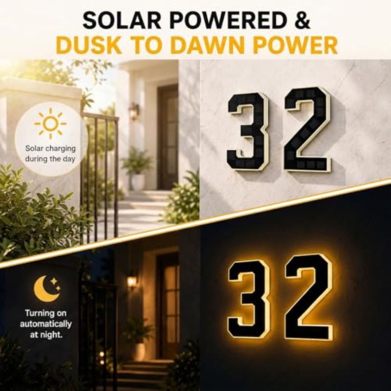 Güneş Enerjili LED Ev Numarası - Decor Lighting Address incelemesi ve fiyatı