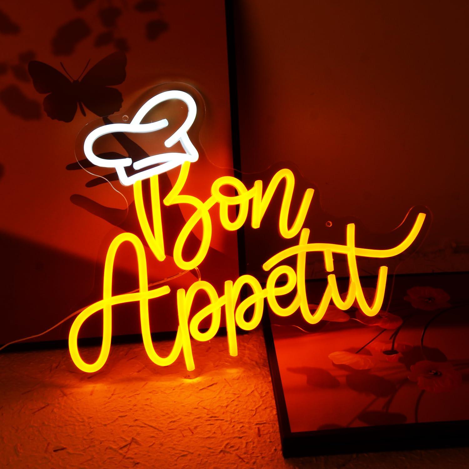 Afiyet olsun şef şapkası Neon  - Lighting Decoration For Home incelemesi ve fiyatı