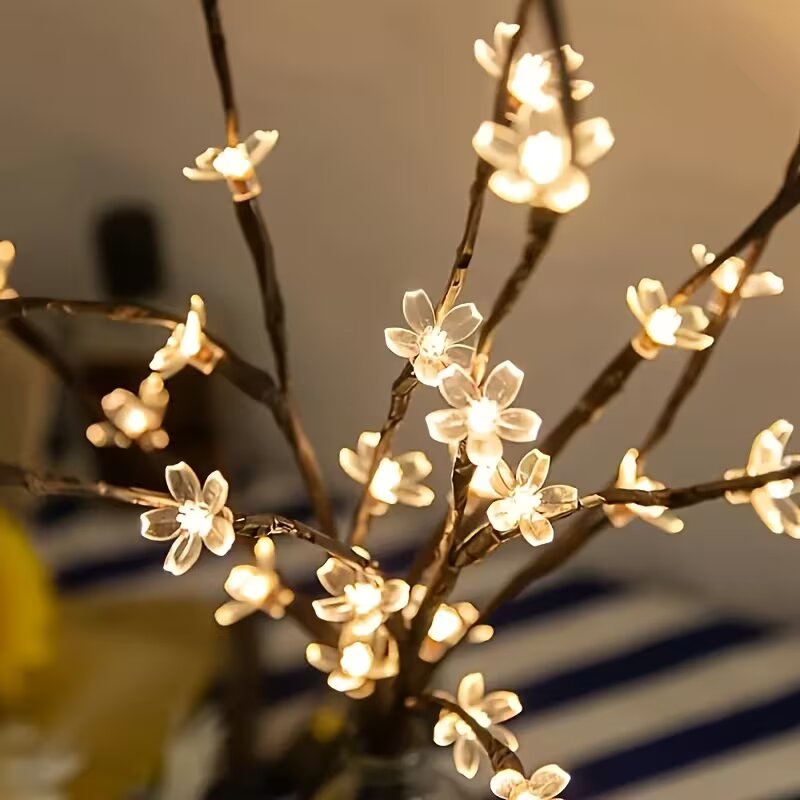 1/2 adet 20LED kiraz çiçeği ağ - Lighting Decoration Outdoor incelemesi ve fiyatı