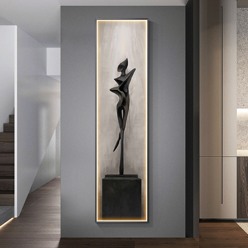 Modern Soyut Sanat İç Mekan Re - Foyer Lighting Wall Decor incelemesi ve fiyatı