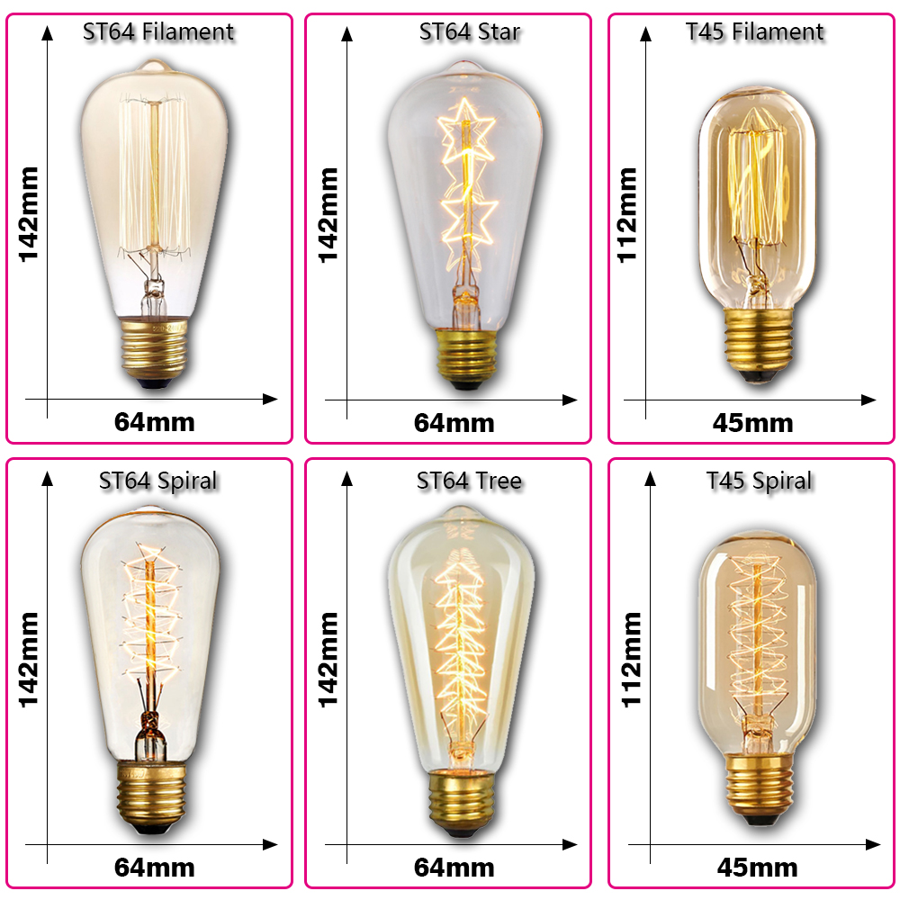 Retro Edison Ampul E27 40W 220 - Lighting Decoration Ideas incelemesi ve fiyatı