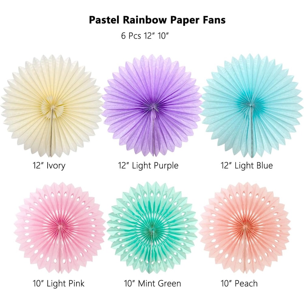Pastel Gökkuşağı Kağıt Hayranl - Decor Lighting Fans incelemesi ve fiyatı
